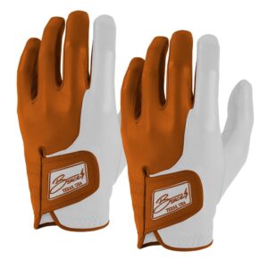 Bear Series Golf Gloves (On Left, 2-Pack) - Austin Orange