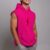 BOLT Sleeveless Hoodie - Pink--Red Bolt
