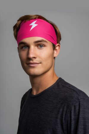 Performance Wide Headband - Pink