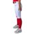 Premium Pro Softball Knicker Pant w-- Piping - White--Red