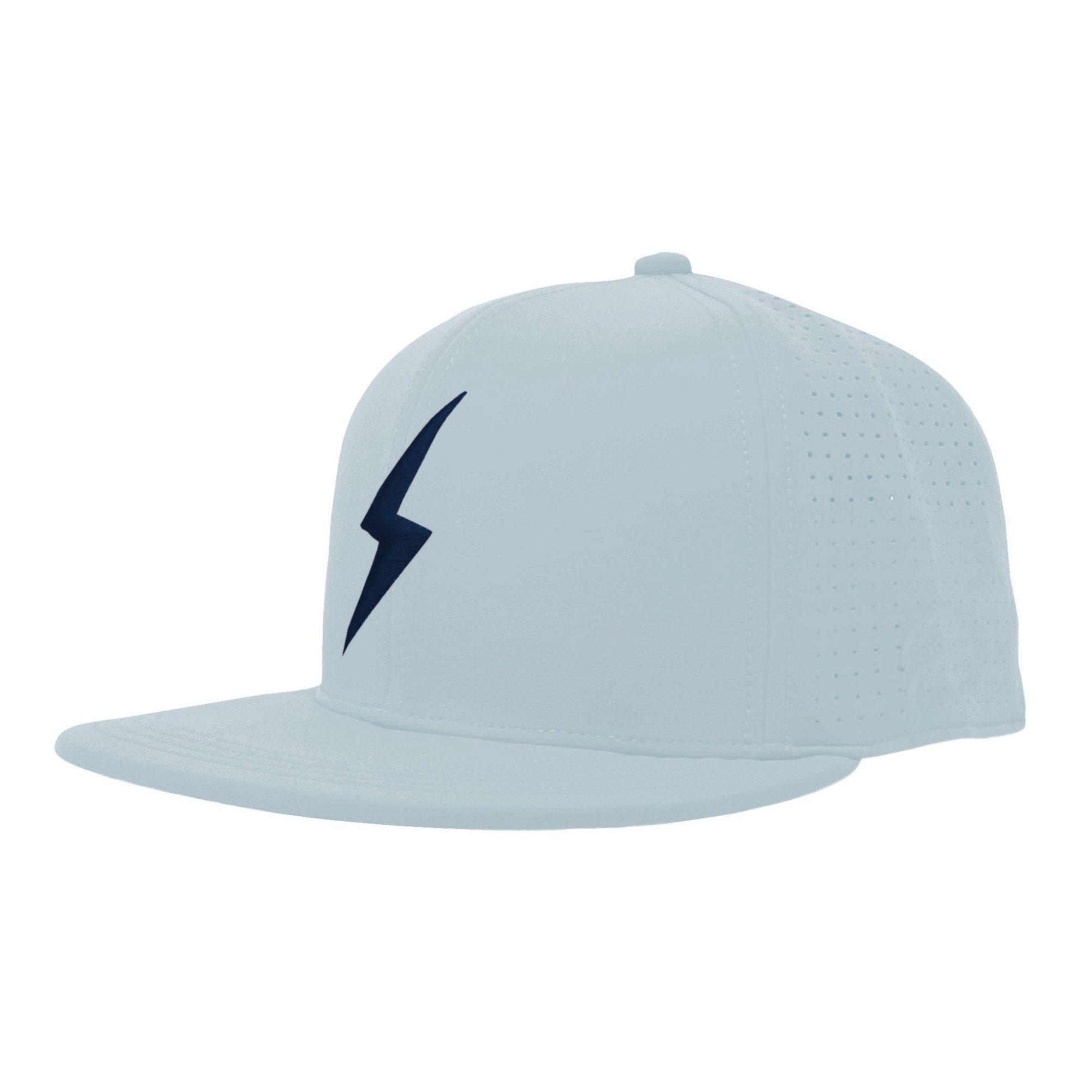 SMART FIT Performance BOLT Game Hat - Ice Blue/Navy Bolt