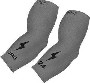 Personalized Graduated Compression Premium 3/4 Arm Sleeve - Grey