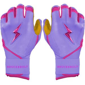 Harrison Bader Signature Series Long Cuff Batting Gloves - Lavender