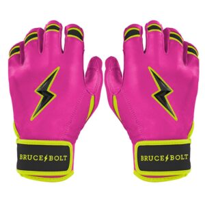 Bear Series Short Cuff Batting Gloves | Pink Lightning