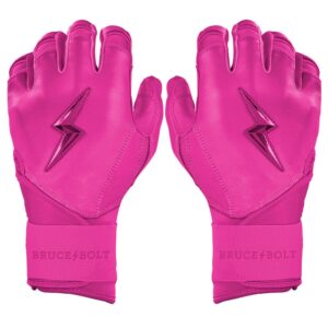 Max Clark Signature Series Long Cuff Batting Gloves - Pink