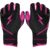 Bear Series Long Cuff Batting Gloves - Hot Pink