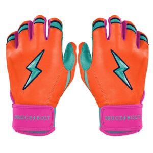 Ferdo Tatis Jr. Signature Series Short Cuff Batting Gloves - Aqua/Orange